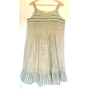 La Cera Floral Cottagecore Midi Dress Size M Peasant‎ Boho Oversized Feminine